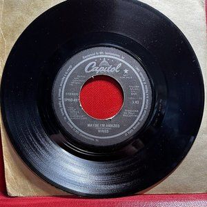 PROMO 45 Record 1976 Mono “Wings Maybe I’m Amazed VINYL  Beatles Record Pro-8570